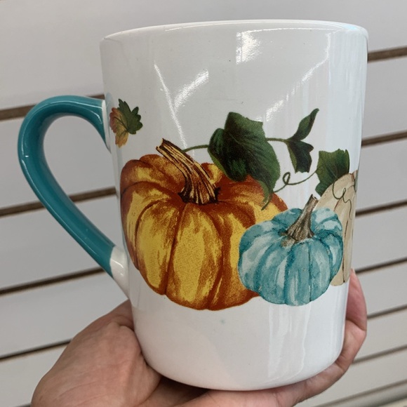 Royal Norfolk Stoneware Pumpkin Dinner Plates, 10.5 in. Thanksgiving themed - Picture 5 of 16